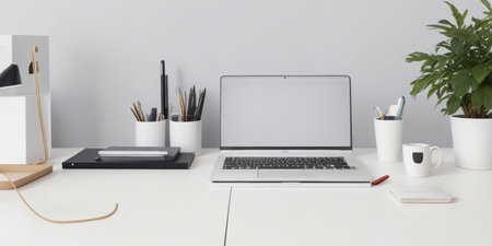 Modern home office workplaceの素材