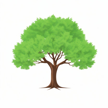 Tree isolated on a white background. Vector illustration. Eps 10.の素材