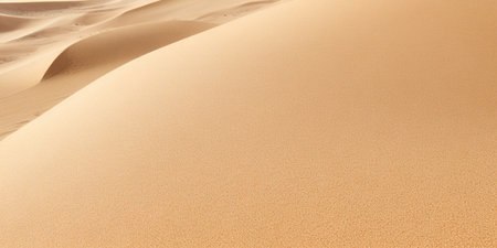 Sand dunes in the desert of Dubai, United Arab Emirates.の素材