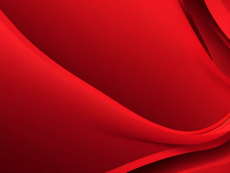 Abstract red wavy background. 3d render, 3d illustration.の素材