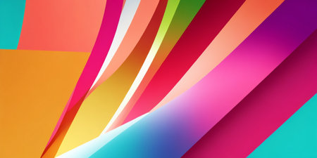Colorful abstract background for web design. Colorful paper layers.の素材