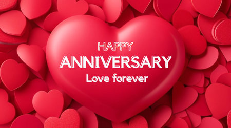 Happy Valentines Day Greeting Card. 3D Renderingの素材