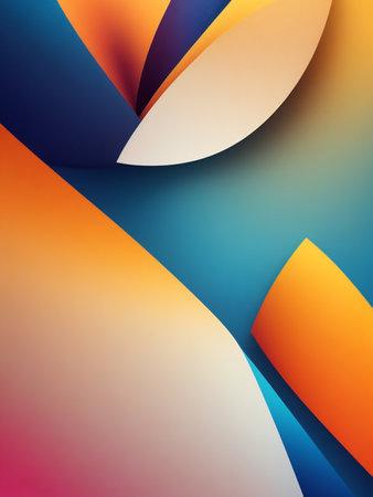 Abstract background with curved paper sheets. Vector illustration. Eps 10.の素材