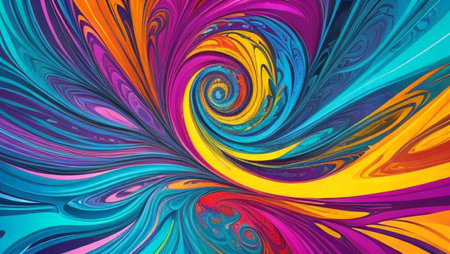 Abstract colorful background. Psychedelic texture. Digital art. 3D rendering.の素材