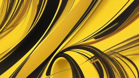 Abstract 3d rendering of wavy surface. Futuristic background design.の素材