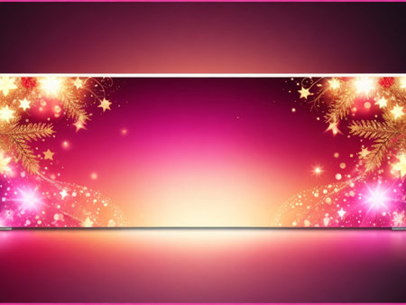 Modern background with snowflakes, stars and space for your textの素材