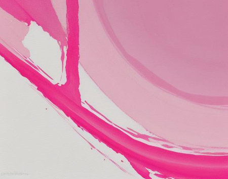 abstract background painting with pink and white colors and brushstrokesの素材