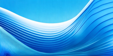 abstract blue background with smooth lines in it, 3d illustrationの素材