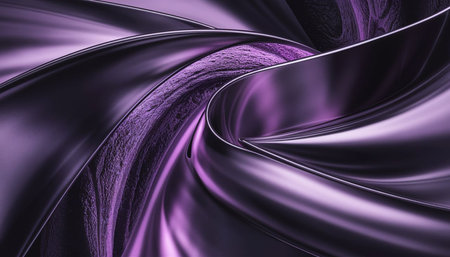 3d rendering of abstract wavy metallic surface. Creative background for banner design.の写真素材
