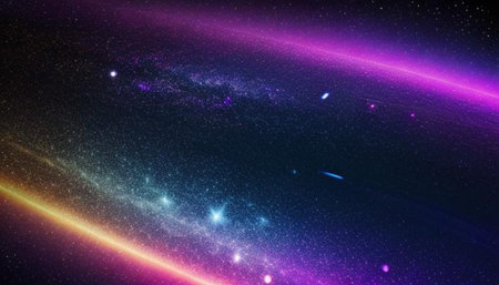 3d illustration of abstract galaxy background with stars and nebula.