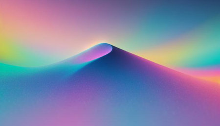abstract background of blue and pink colors with some smooth lines in it