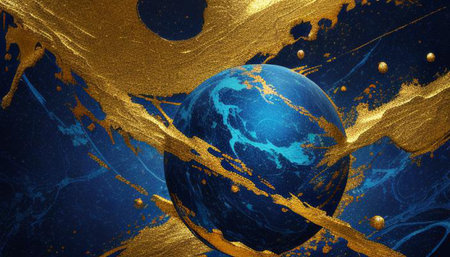 3D illustration of Abstract geometric composition, art background for creative designの写真素材