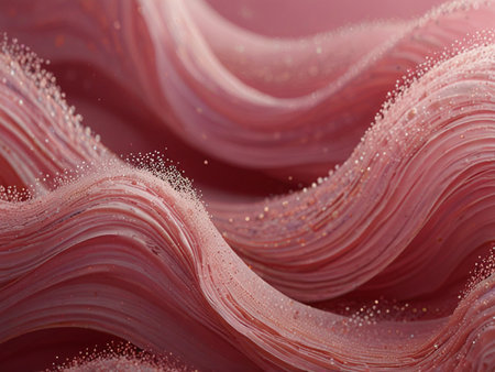 Close-up of abstract pink background with bokeh effect.の写真素材
