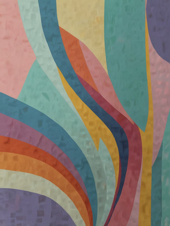 abstract background with colorful stripes on grunge background, vector illustrationの写真素材
