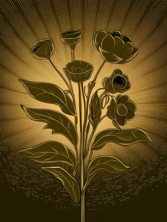 Floral background with roses and petals. Vector illustration. Eps 10の写真素材