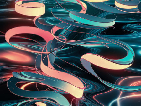 Abstract background with lines. 3d rendering, 3d illustration.の写真素材