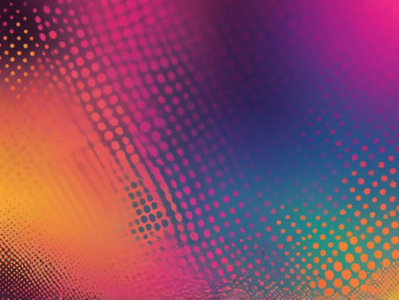 abstract colorful background with halftone dots, vector illustration.の写真素材