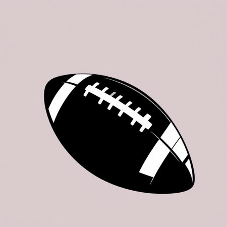 Illustration of a black and white football on an isolated background.の写真素材