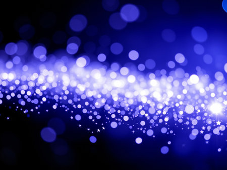 abstract blue bokeh background with some smooth lines in itの写真素材