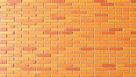 Orange brick wall texture background. Brick wall pattern. Red brick wall texture background.