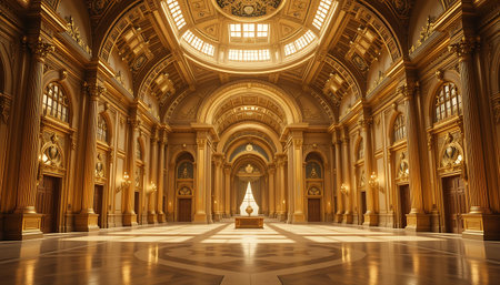 Interior of the Kazan Cathedral, Tatarstan, Russiaの写真素材