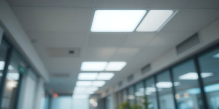 Abstract background of modern office building. Intentionally blurred post production for bokeh effectの写真素材