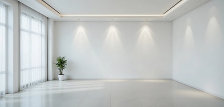 interior of modern bright interiors apartment 3D rendering computer generated imageの写真素材