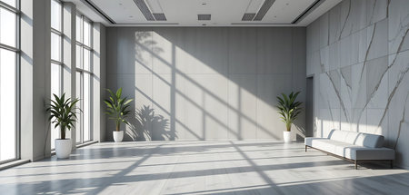 modern bright interiors 3D rendering illustration computer generated image not photos
