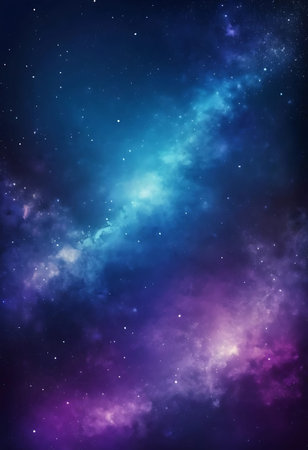 Nebula and stars in deep space, science fiction wallpaper.