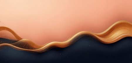 Abstract wavy background. 3d rendering, 3d illustration.の写真素材