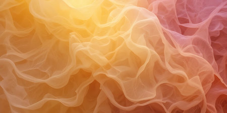Abstract background with a glowing wavy pattern, 3d render illustrationの写真素材