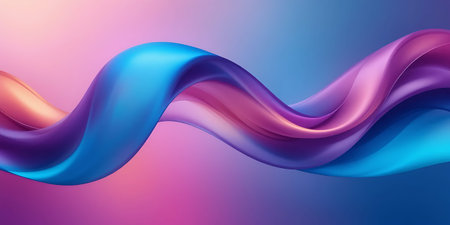 Abstract colorful wavy liquid background. Vector illustration. Eps 10.