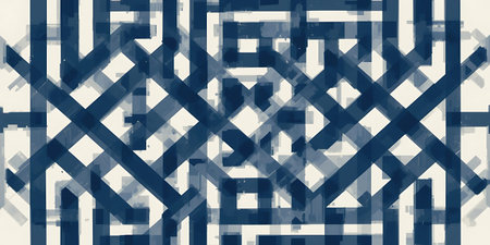 Abstract background with geometric pattern in blue and white colors. Vector illustration.