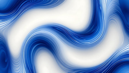 abstract blue background with some smooth lines in it (see more in my portfolio)の写真素材