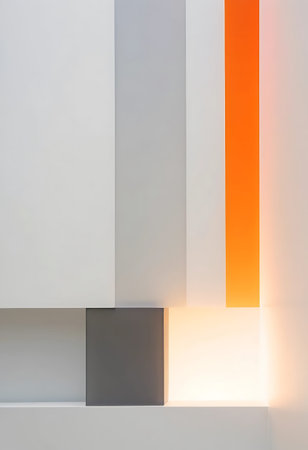 Abstract background. Modern minimalistic interior design. 3D render.