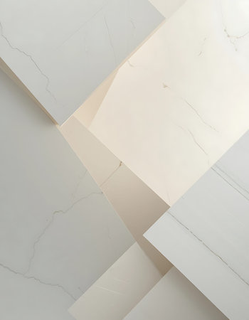 White and beige marble background. 3d rendering, 3d illustration.
