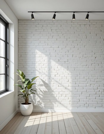 Modern bright interiors 3D rendering illustration mockup computer generated imageの写真素材