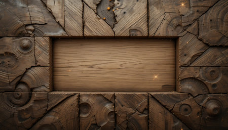 Wooden background with space for your text or image. 3d illustrationの写真素材