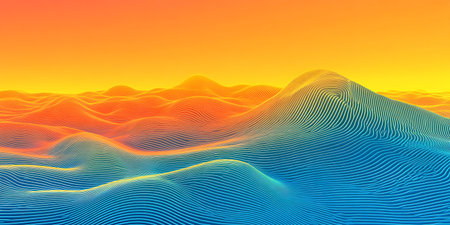 Abstract background with dynamic waves. 3d rendering, 3d illustration.