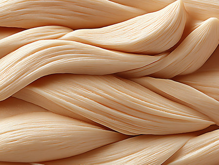 3d rendering of a close-up of the texture of a wavy surfaceの写真素材