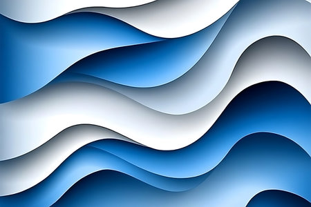 Abstract wavy blue background. Vector illustration. Can be used for advertisingeting, presentation