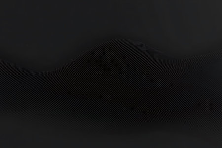 Black wavy background. 3d rendering, 3d illustration.