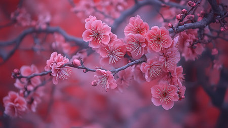 cherry blossom, sakura flowers in spring season, nature background