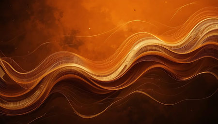 abstract fire background with some smooth lines in it and some curves
