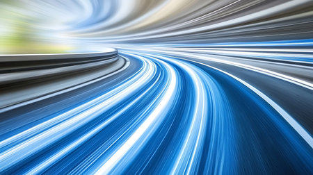 Abstract background of moving cars at high speed on a sunny day.