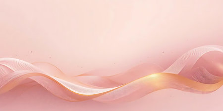 Abstract background with pink waves. 3d rendering, 3d illustration.の写真素材
