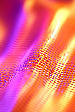 abstract background with smooth lines and bokeh defocused lights