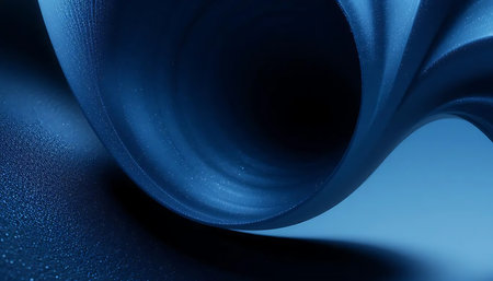 abstract blue background with some smooth lines in it (see portfolio for more in this series)の写真素材