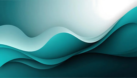 Abstract wavy background, vector illustration. Can be used for wallpaper, web page background, web banners.の写真素材