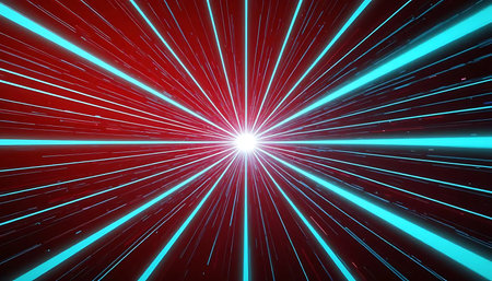 Abstract background with radial rays. 3d rendering, 3d illustration.の写真素材